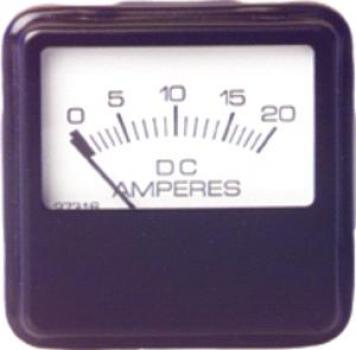 48-Volt-/ 20-A-Amperemeter, quadratisch