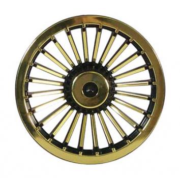 Radabdeckung schwarz/gold Turbine Stil - 8 inch